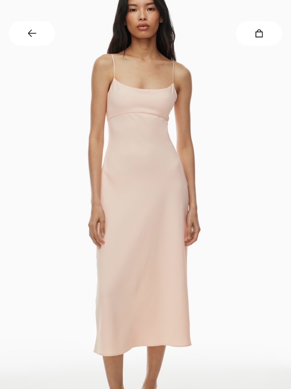 Wilfred Crème Midi Dress